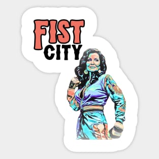 Fist City color Sticker